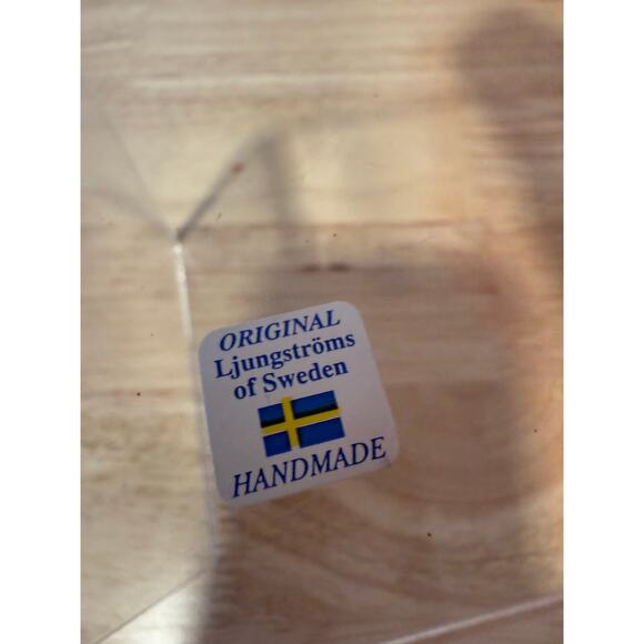 Ljungstroms Of Sweden Tomte Wooden Figure Santa With Mixing Bowl Vintage JL - Picture 11 of 12